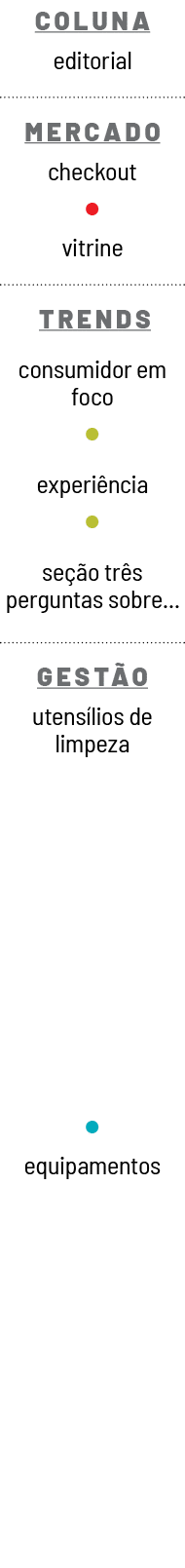 COLUNa editorial  mercado checkout   vitrine  trends consumidor em foco   experiência   seção três perguntas sobre      
