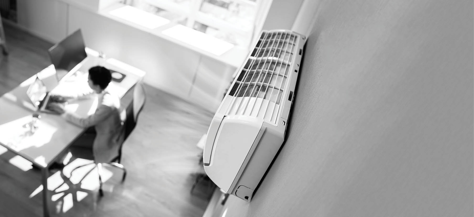 Air Conditioner In Office. Heating And Conditioning