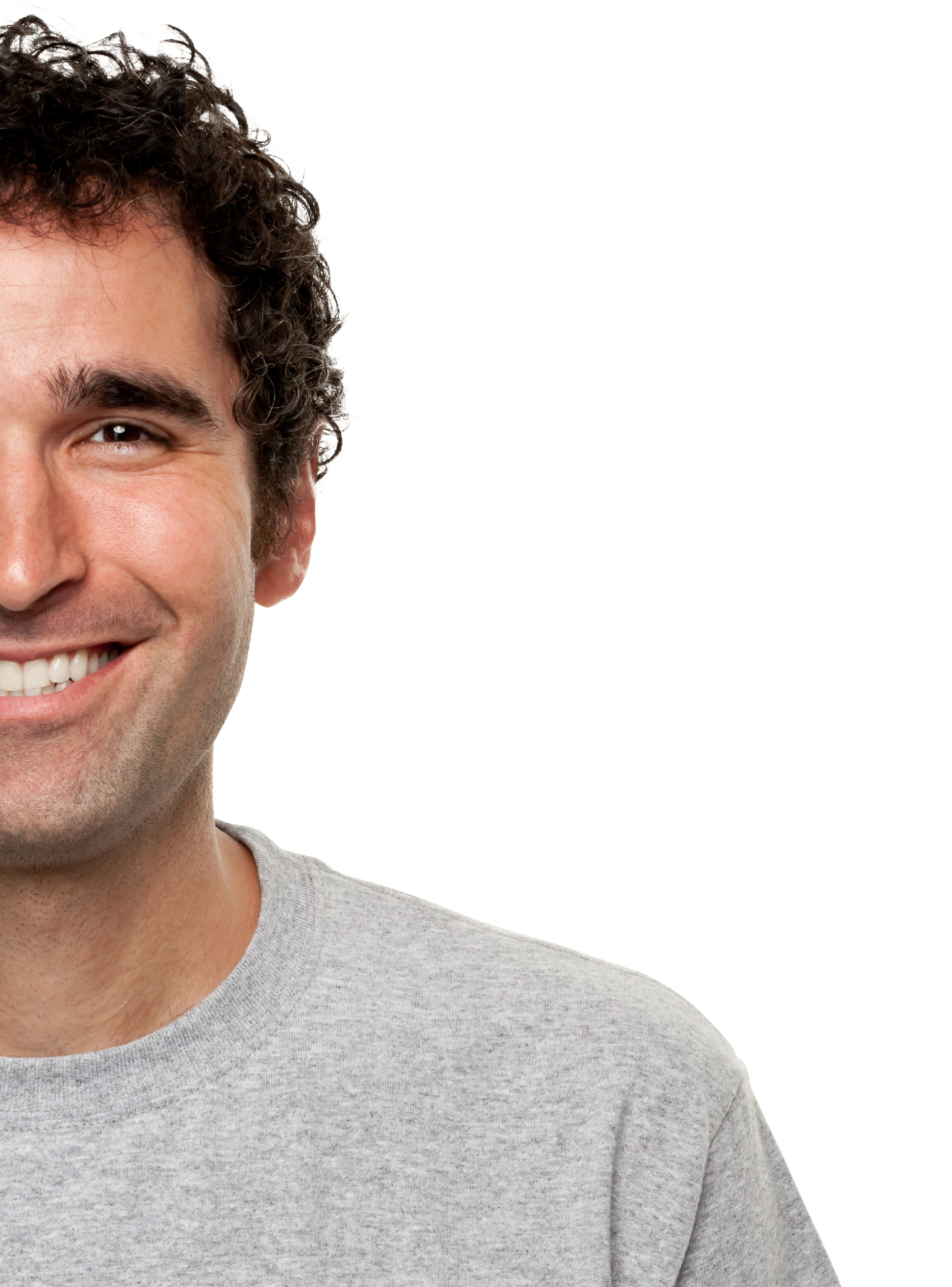 Portrait of a young man on a white background  http:  s3 amazonaws com drbimages m doncam jpg